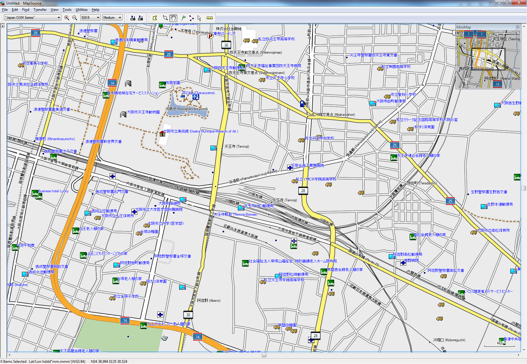 kant evig inerti OSM Map of Japan for Garmin Devices